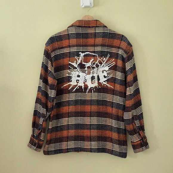 HUF Shirt Mens S Multicolor LS Cotton Shacket Button Up Casual Skater Streetwear - Picture 16 of 16